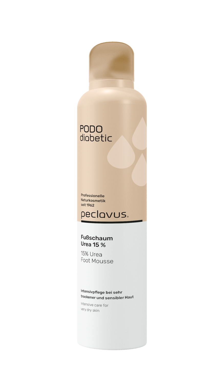 Peclavus PODOdiabetic Fußschaum Urea 15 % sehr trockene Haut 300 ml