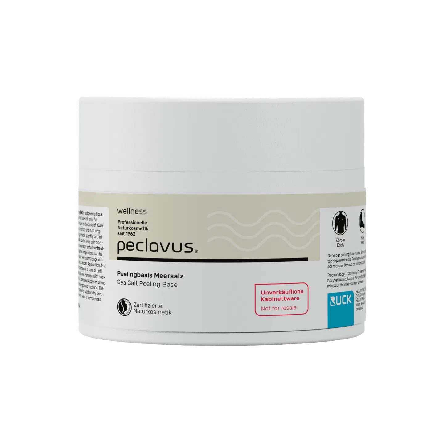 Peclavus wellness Peelingbasis Meersalz | Basis 600g