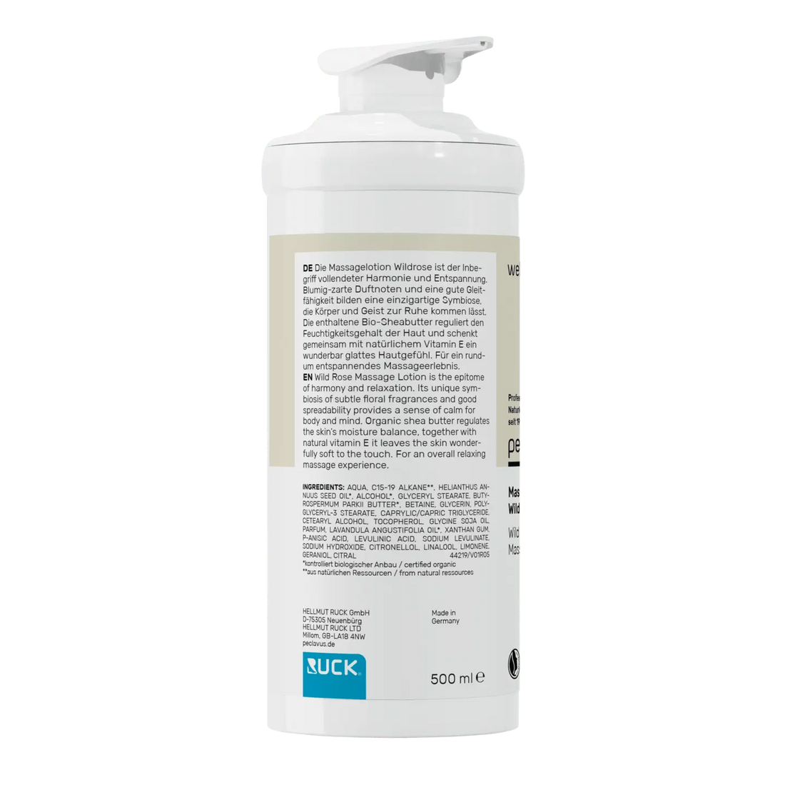 Peclavus wellness Massagelotion Wildrose 500ml