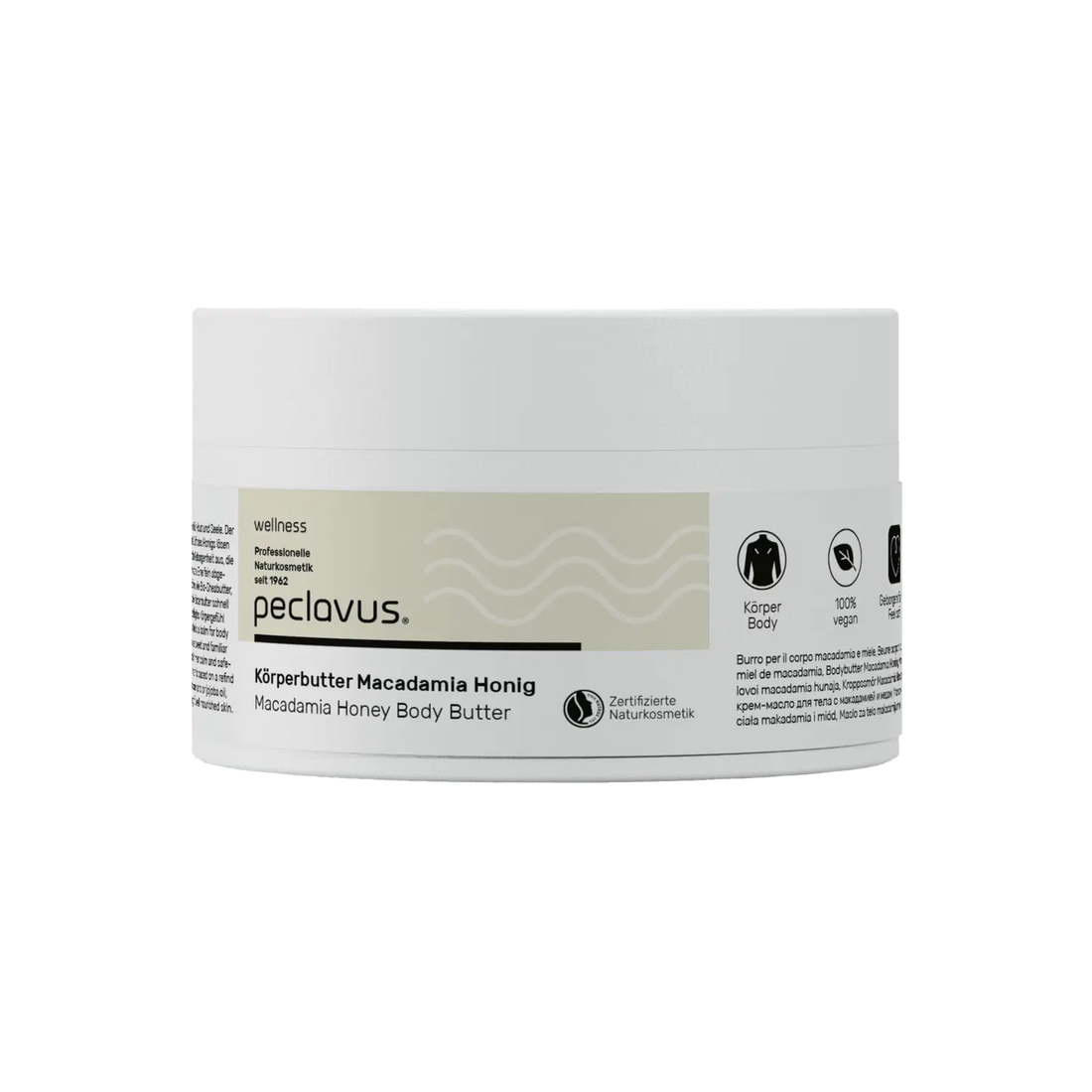 Peclavus wellness Körperbutter Macadamia Honig 250ml