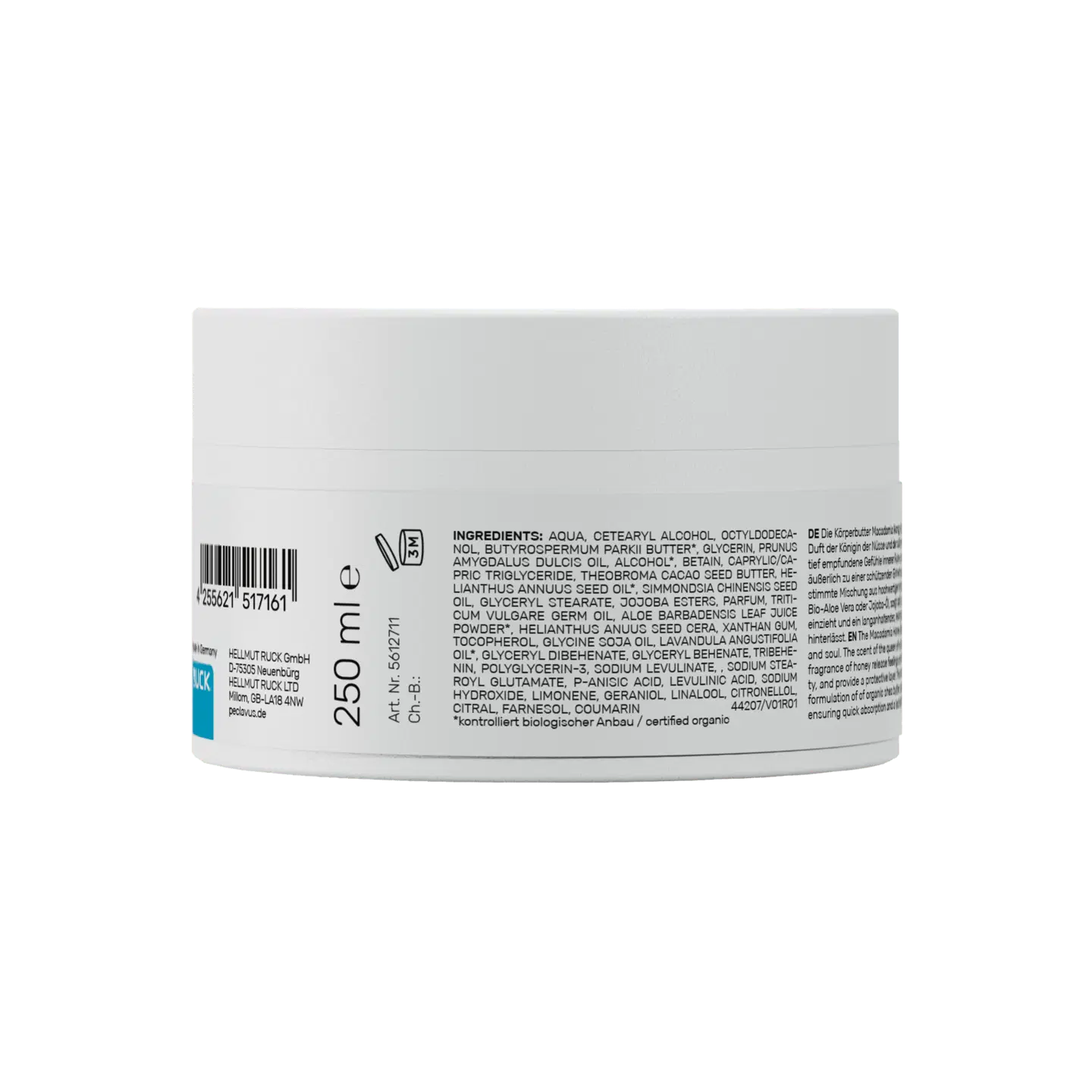 Peclavus wellness Körperbutter Macadamia Honig 250ml
