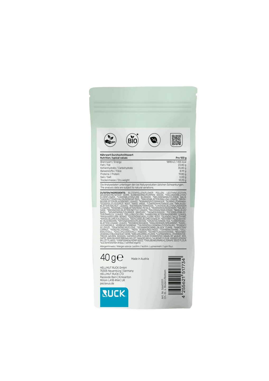 Peclavus pure Basenkräuterkraft 40 g