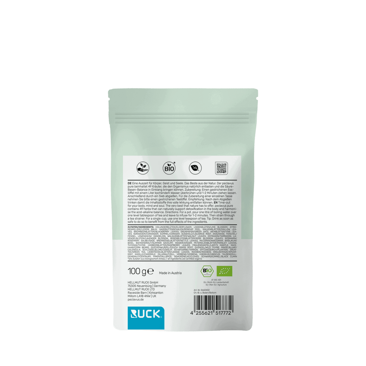 Peclavus pure BIO Basentee Kräuterharmonie 100 g