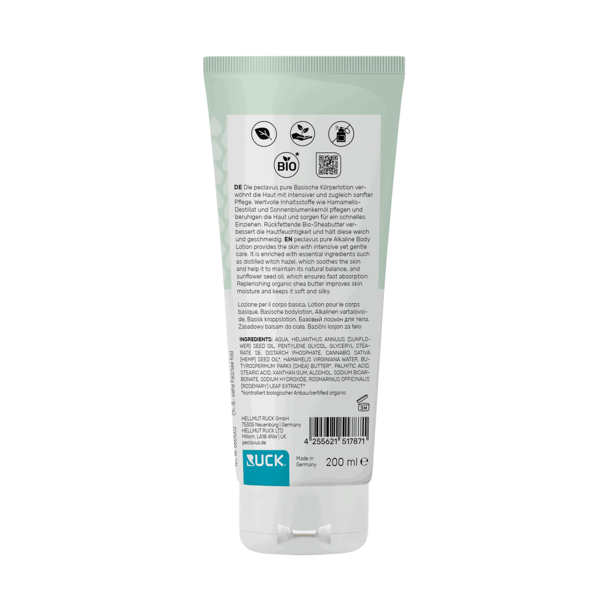 Peclavus pure Basische Körperlotion 200 ml