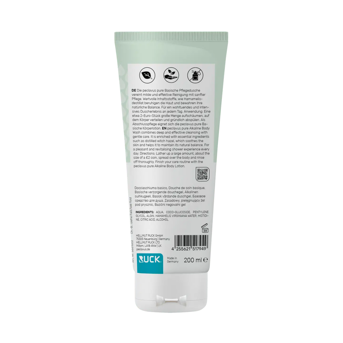 Peclavus pure Basische Pflegedusche 200 ml