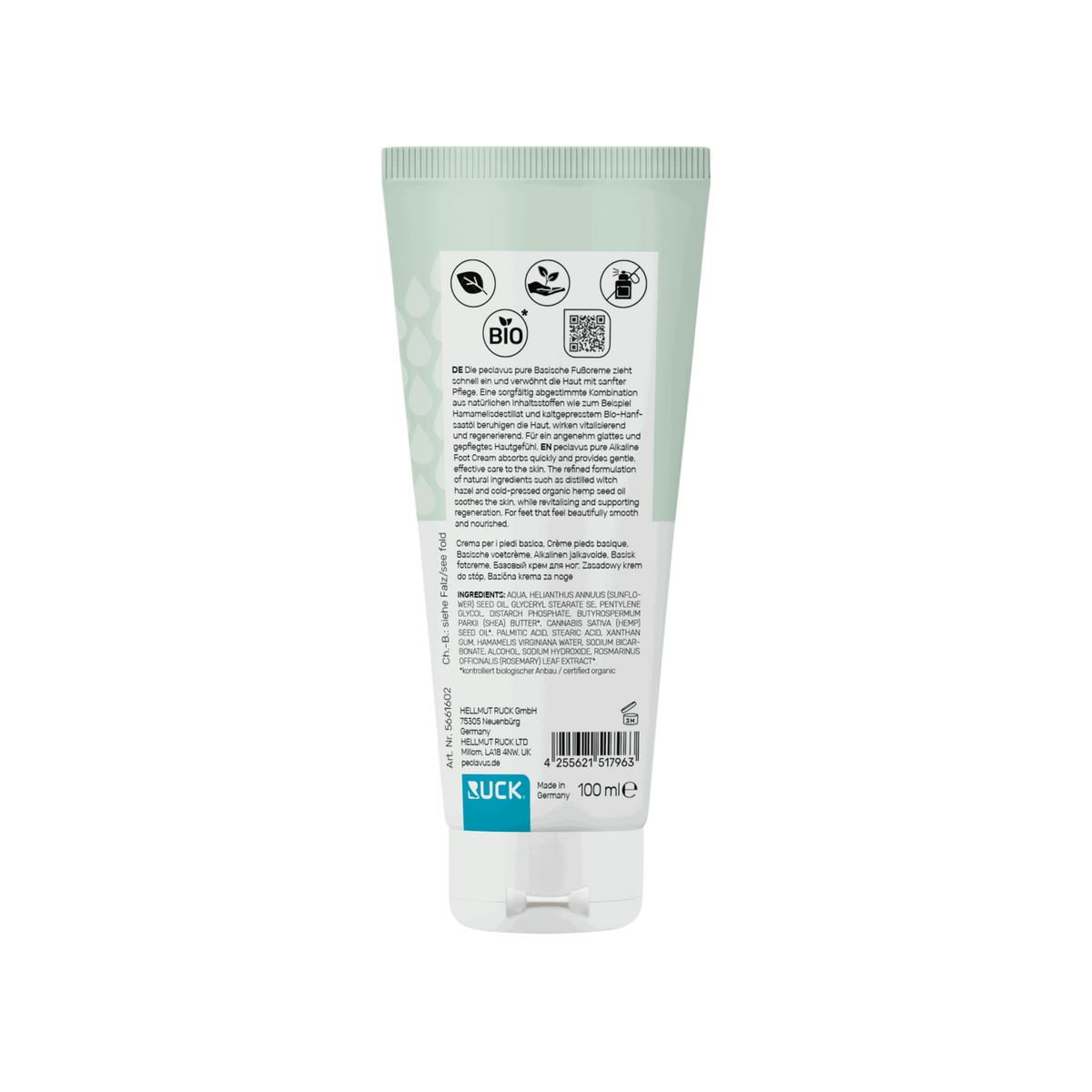 Peclavus pure Basische Fusscreme 100 ml