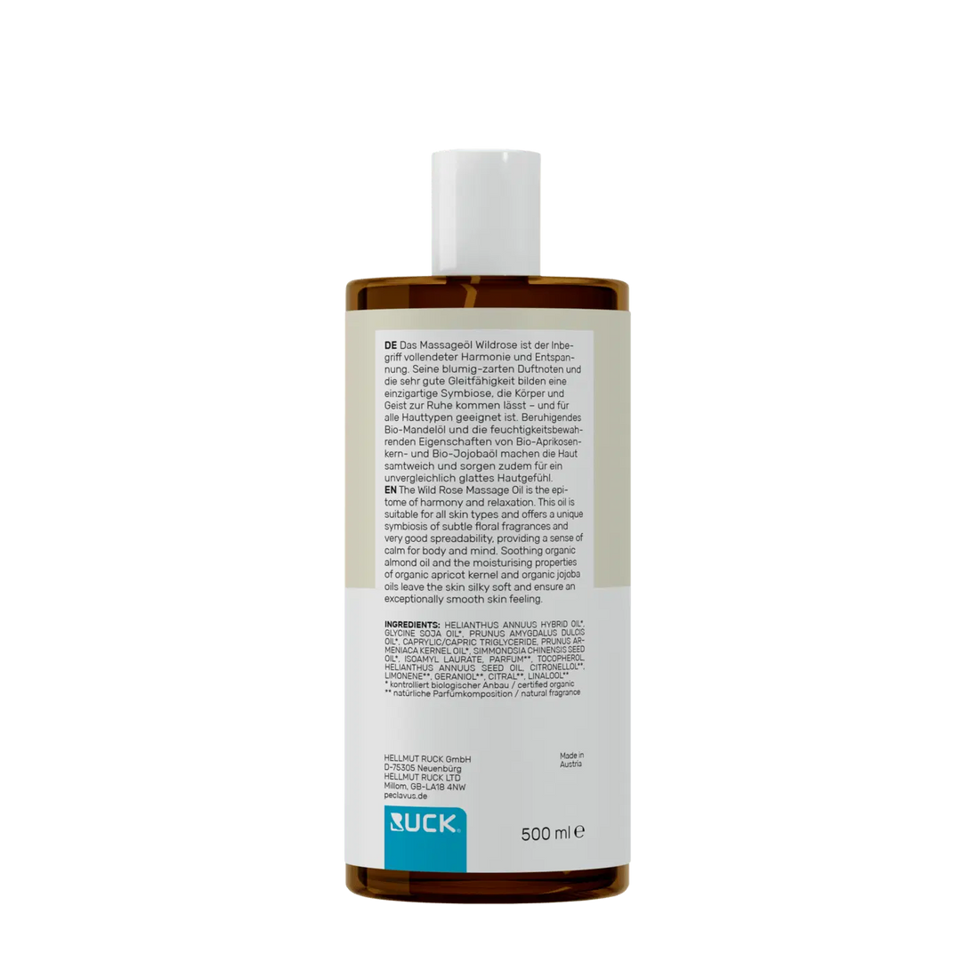Peclavus wellness Massageöl Wildrose 500ml