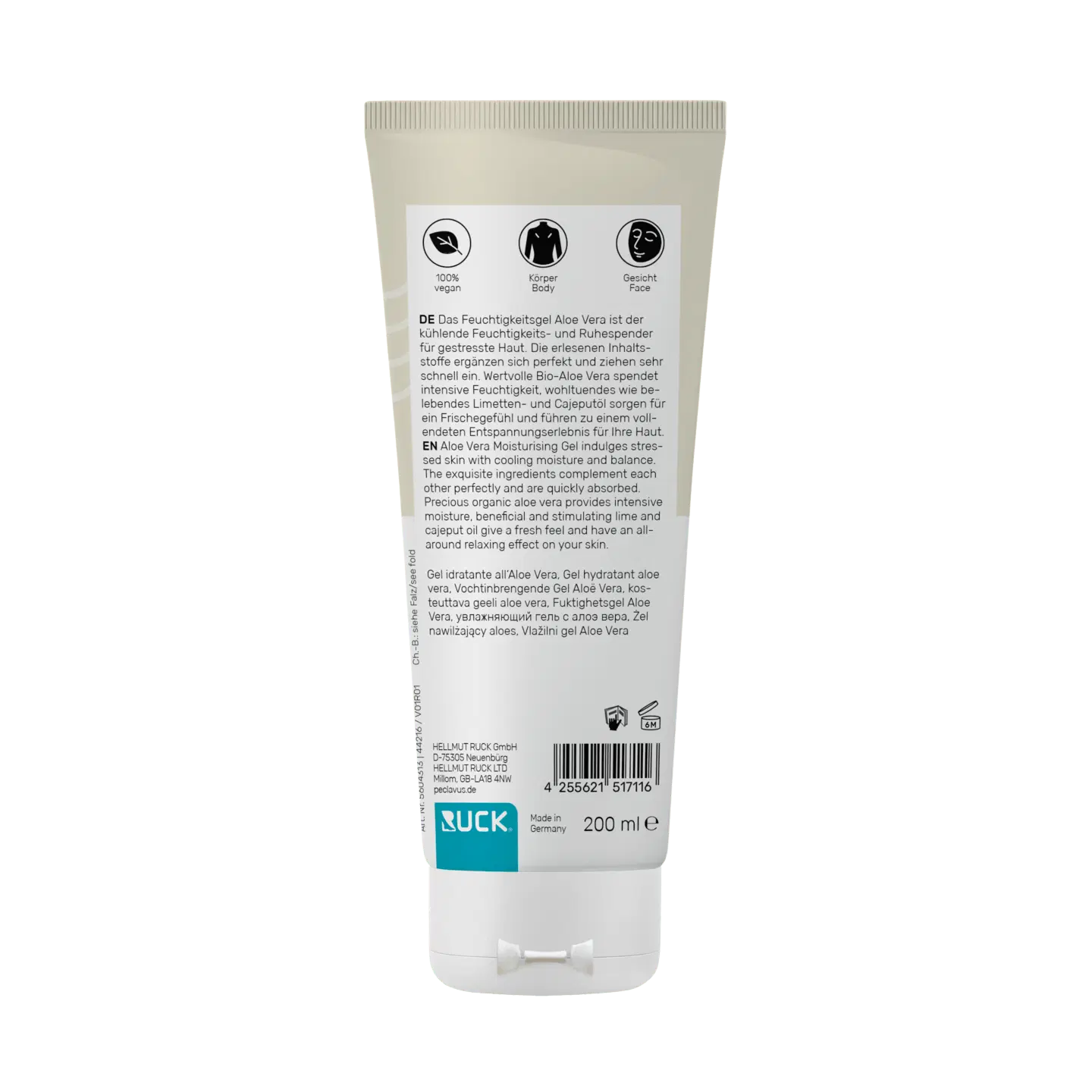 Peclavus wellness Feuchtigkeitsgel Aloe Vera 200ml