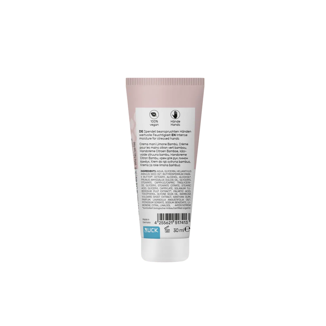 Peclavus hand Handcreme Lemon Bambus | Feuchtigkeit spenden 30ml