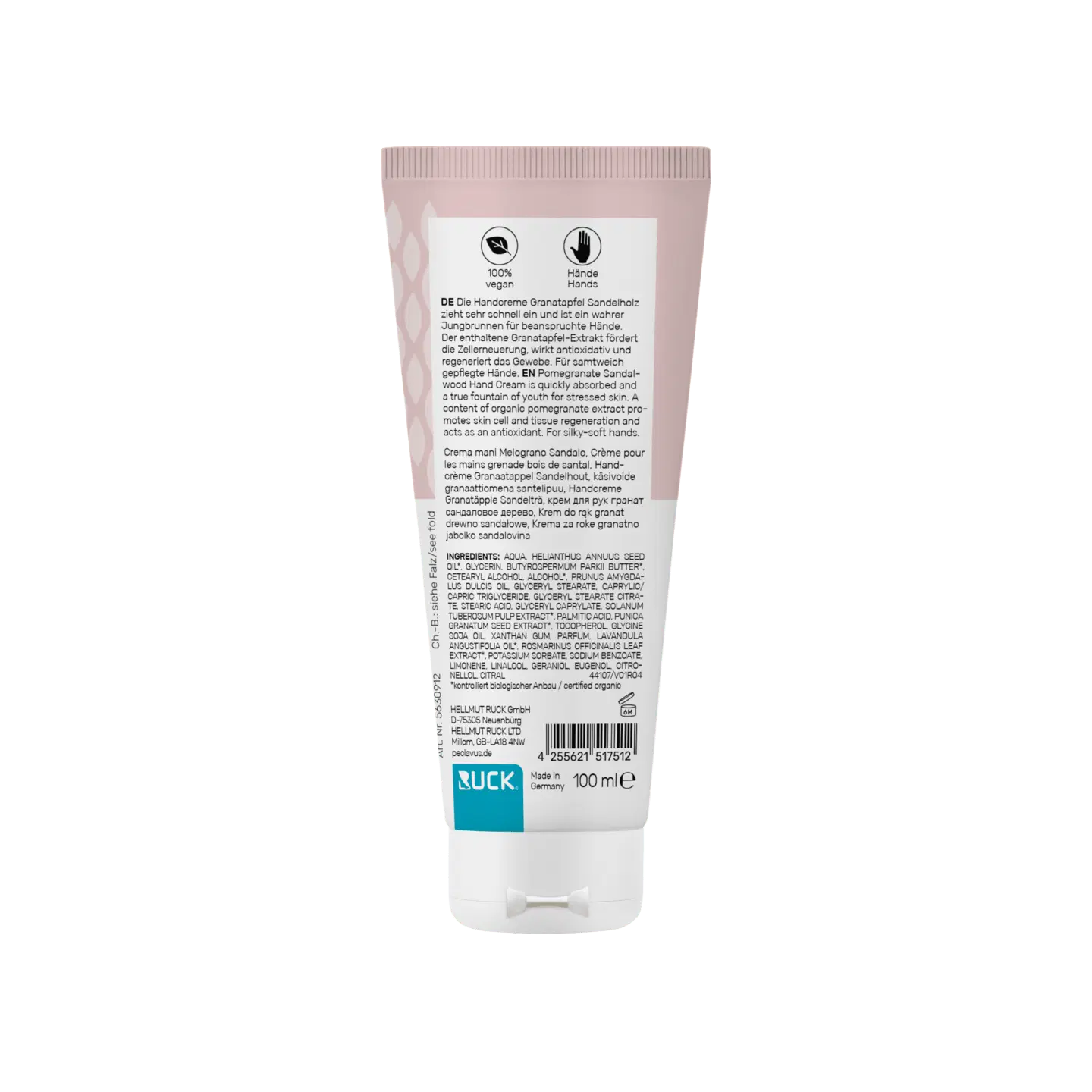 Peclavus hand Handcreme Granatapfel Sandelholz | Anti-Age 100ml