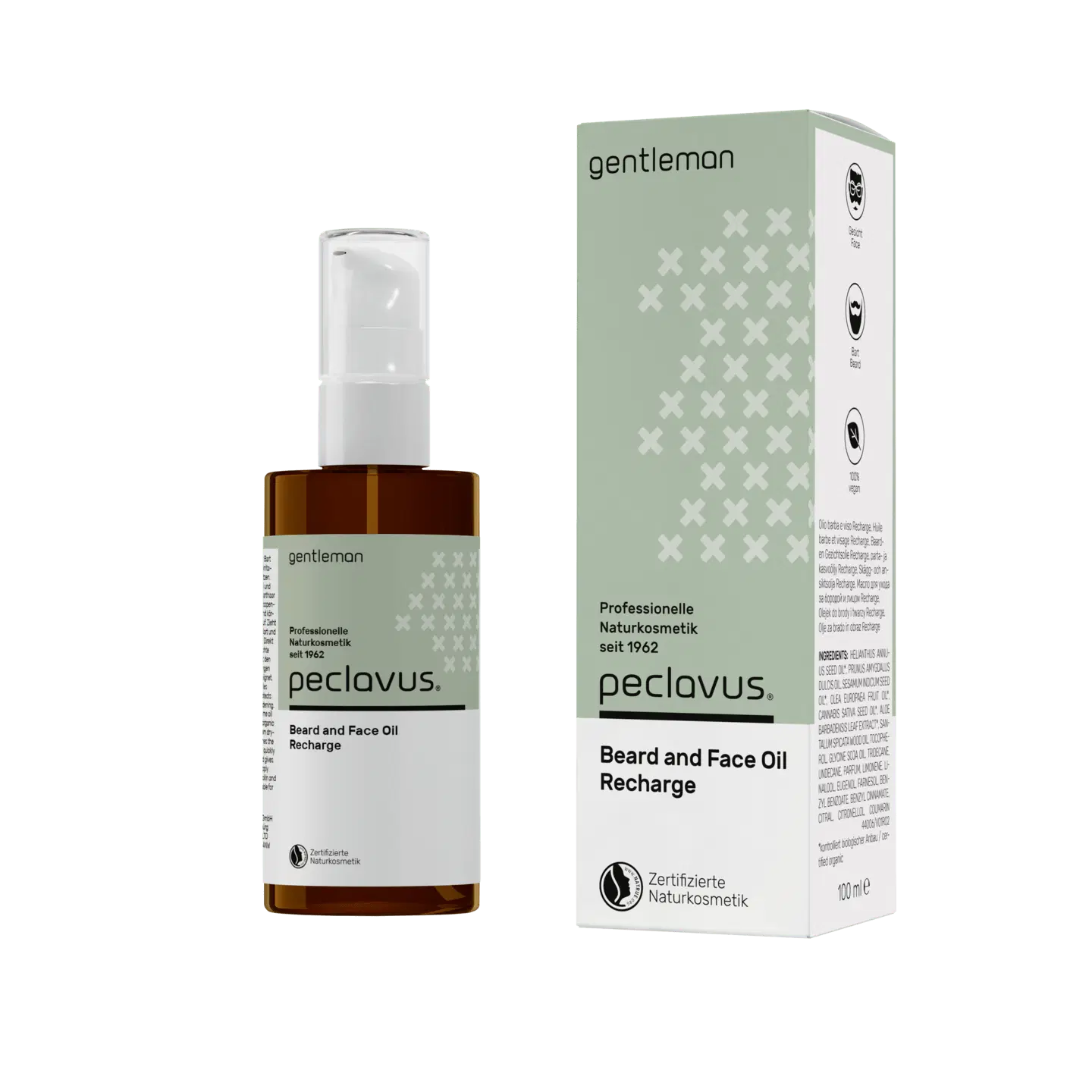 Peclavus gentleman Beard and Face Oil Recharge 100ml