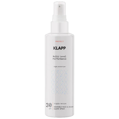 Multi Level Performance Sun Protection Invisible Face &amp; Body Glow Spray SPF 30