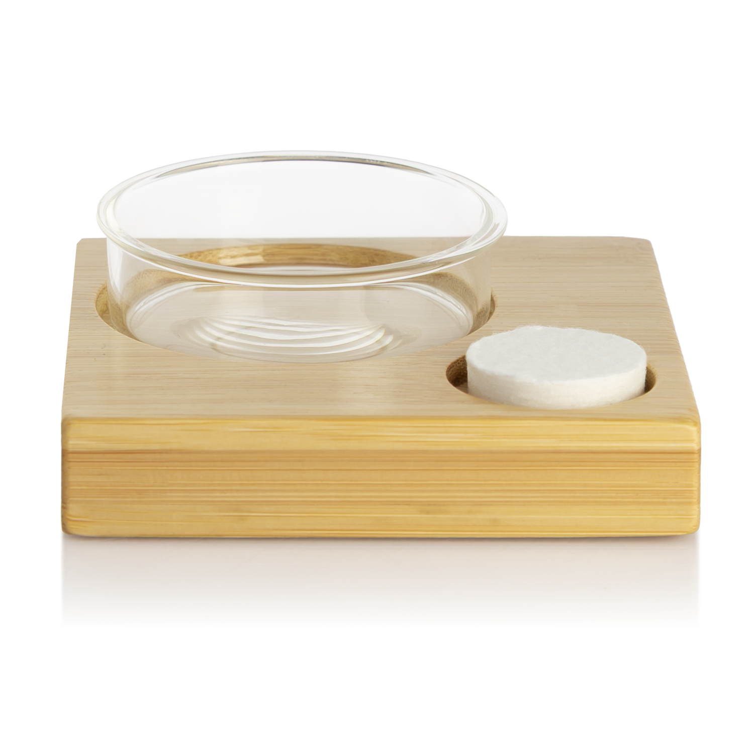 BAEHR Bambus-Glas-Set mit komprimiertem Frischetuch