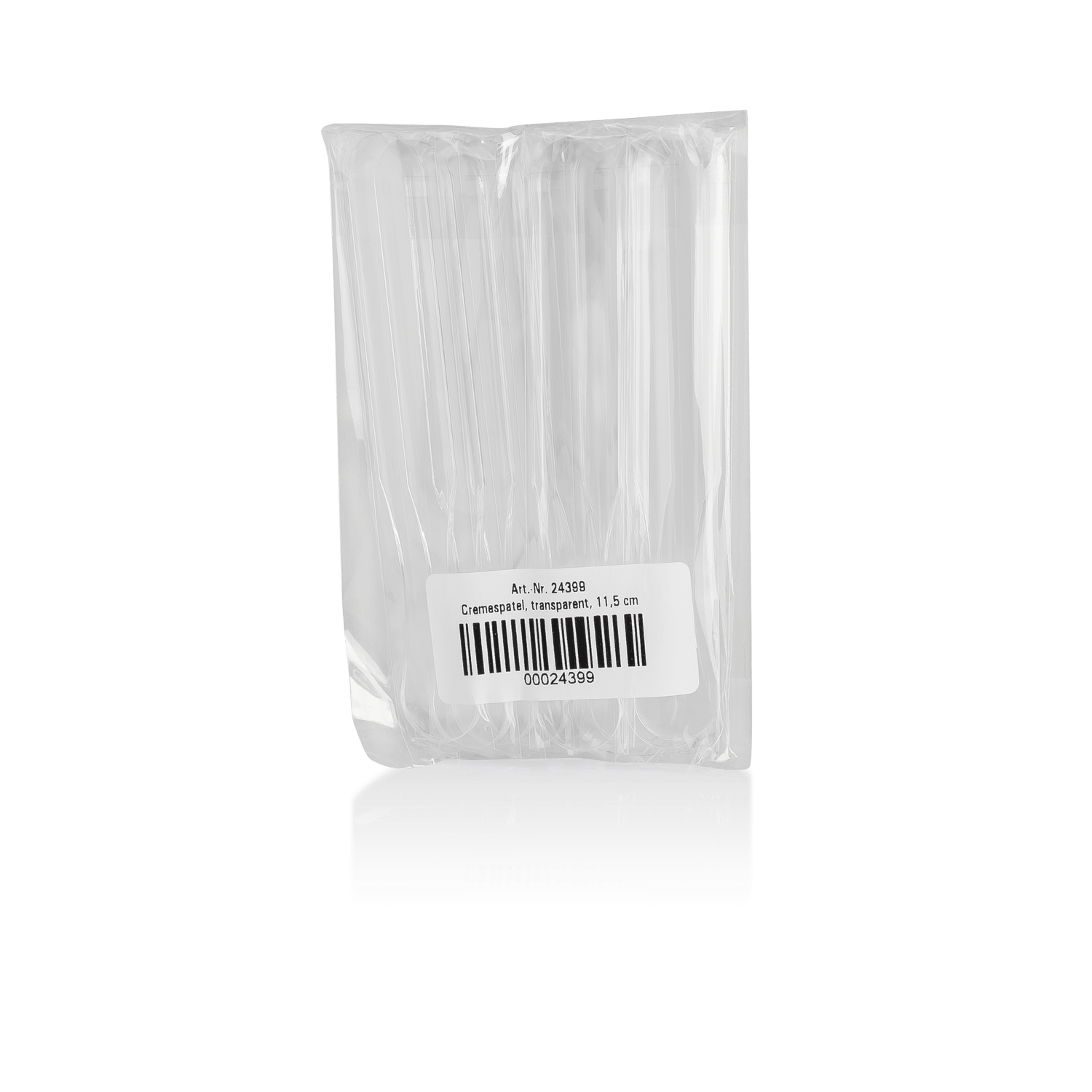 BAEHR Cremespatel transparent 11,5 cm, 10 Stück