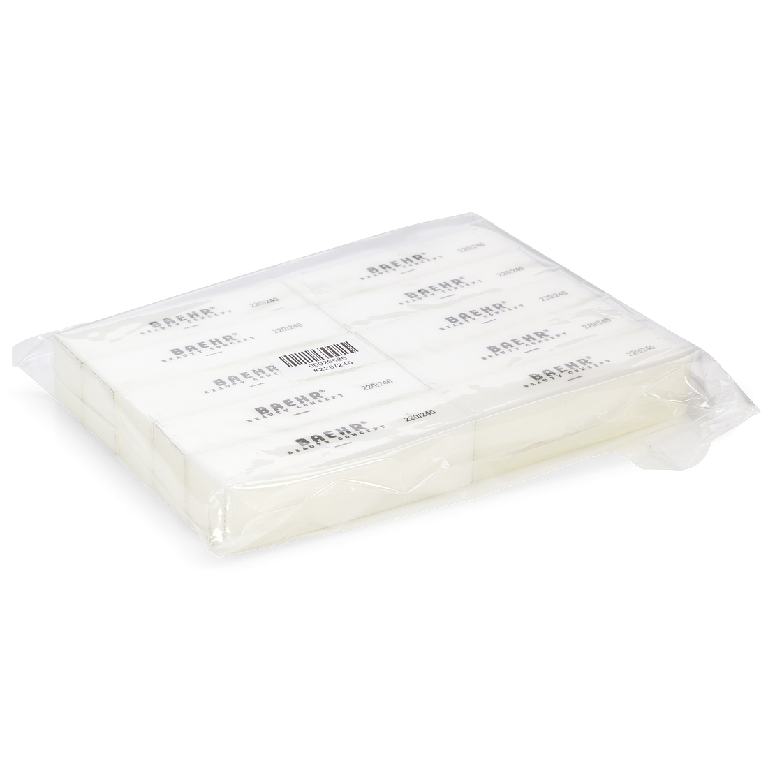 BAEHR BEAUTY CONCEPT Feilblock weiß, Körnung 220/240 10 Stk.