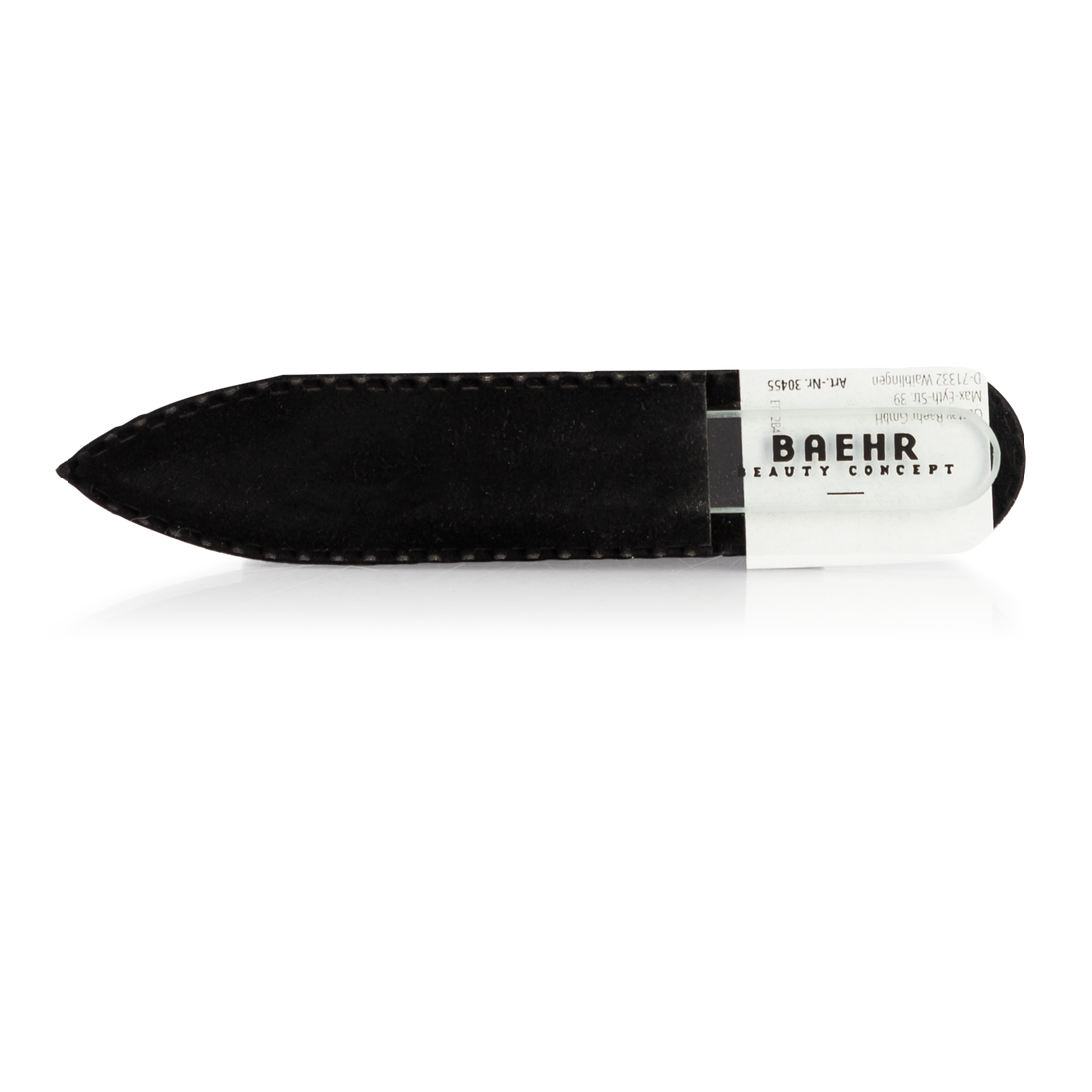 BAEHR BEAUTY CONCEPT Glasnagelfeile mit Logo, 2-seitig, 9 cm