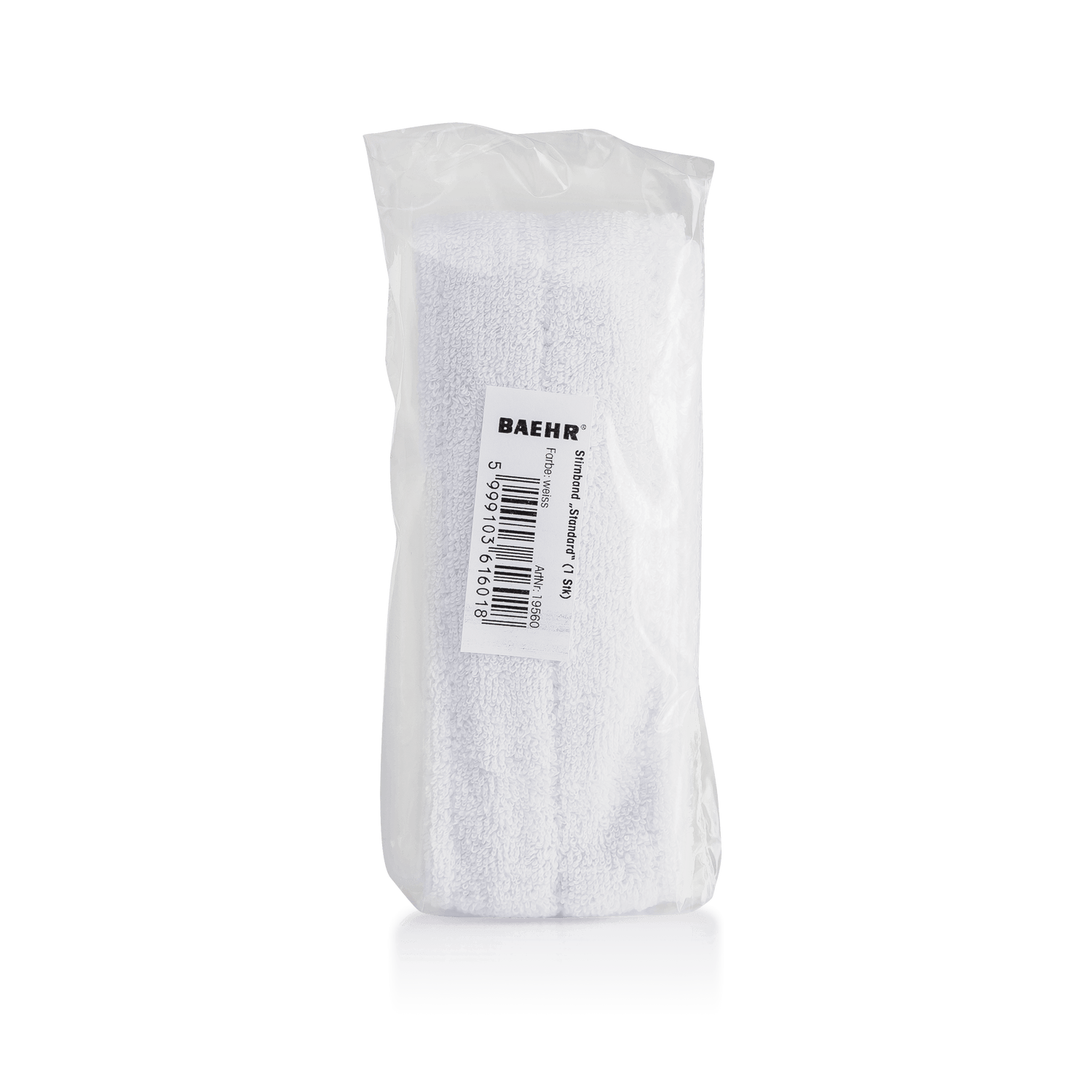 BAEHR Frottee-Haarband 4,5 cm – Verpackung