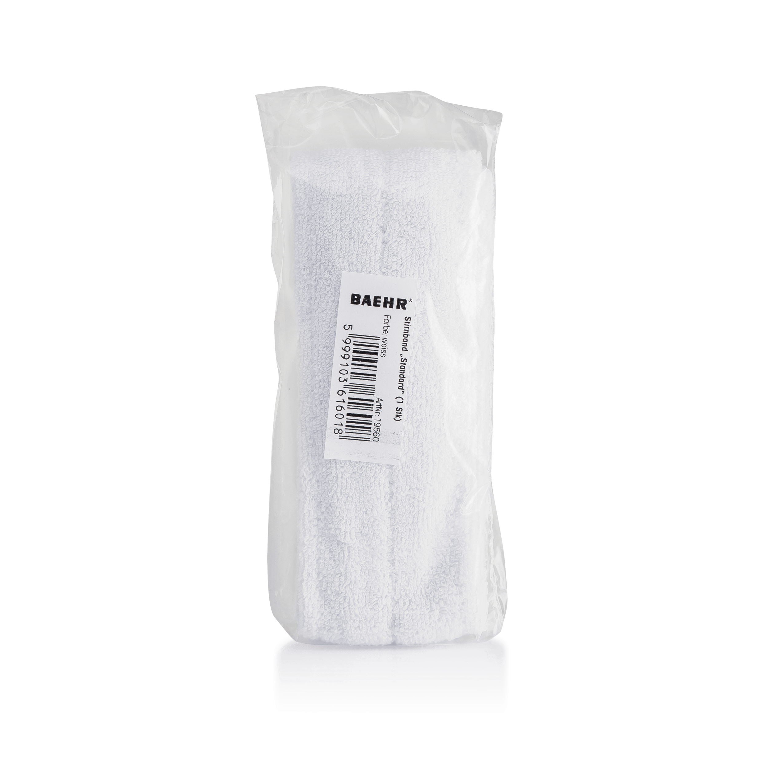 BAEHR Frottee-Haarband 4,5 cm – Verpackung
