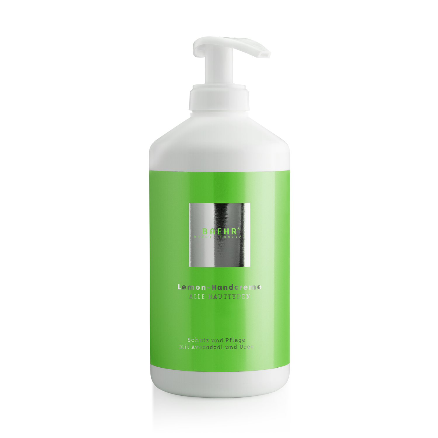 BAEHR BEAUTY CONCEPT Lemon-Handcreme mit Avocadoöl und Urea Praxisdose 500 ml