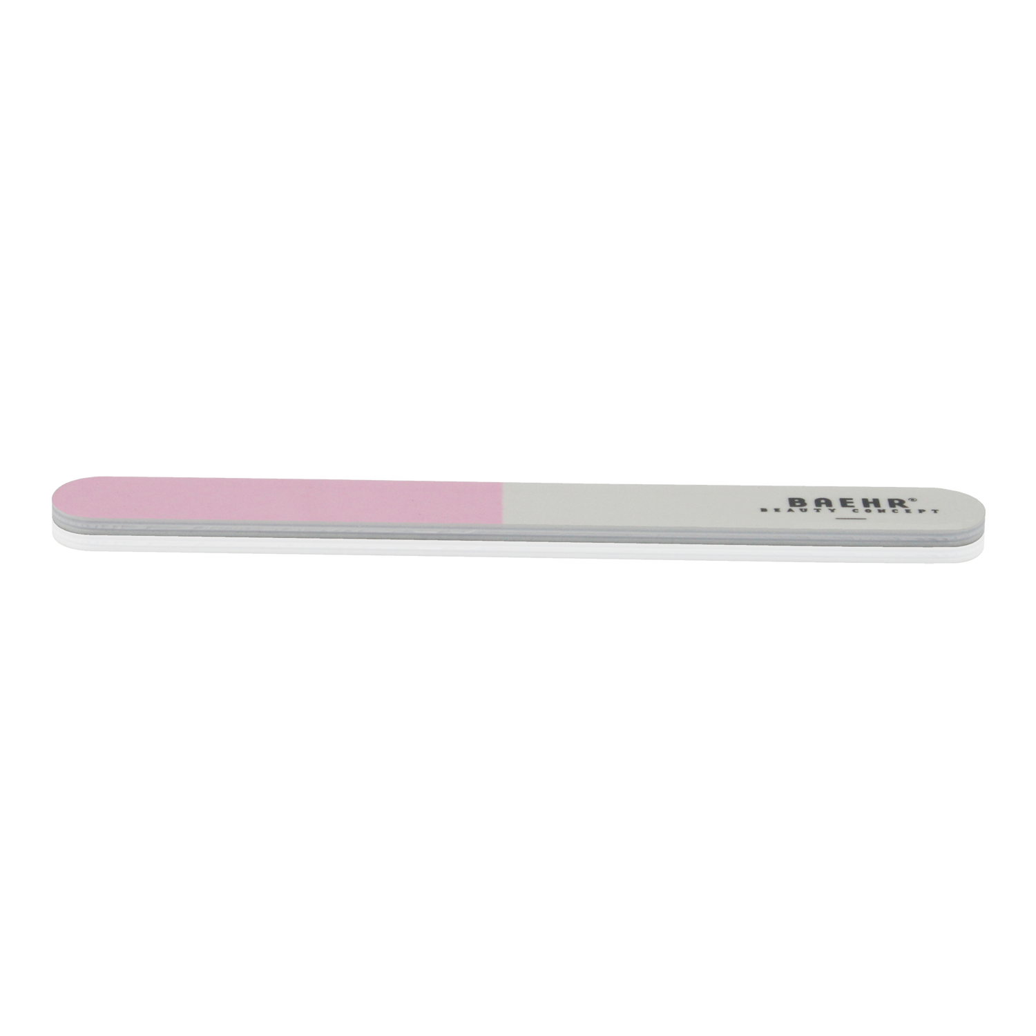 BAEHR BEAUTY CONCEPT Polierfeile mit Logo 3-fach, Körnung 240/800/3000, Länge 14,5 cm, 1 Stk.