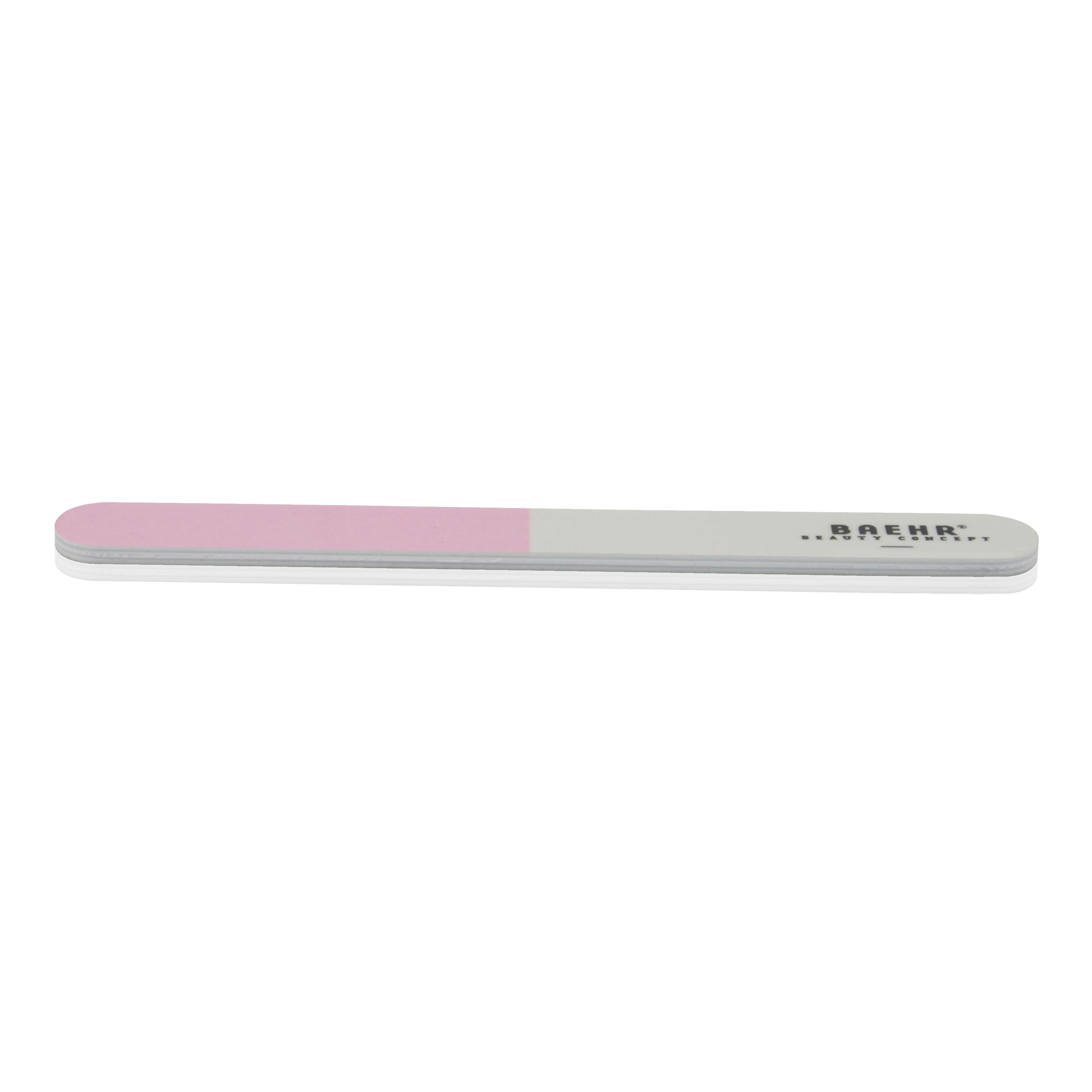 BAEHR BEAUTY CONCEPT Polierfeile mit Logo 3-fach, Körnung 240/800/3000, Länge 14,5 cm, 1 Stk.