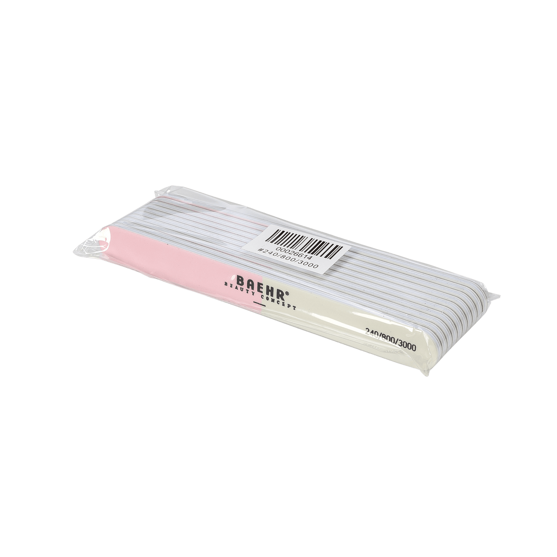 BAEHR BEAUTY CONCEPT Polierfeile "LOGO" Körnung 240/800/3000, 10 Stk.
