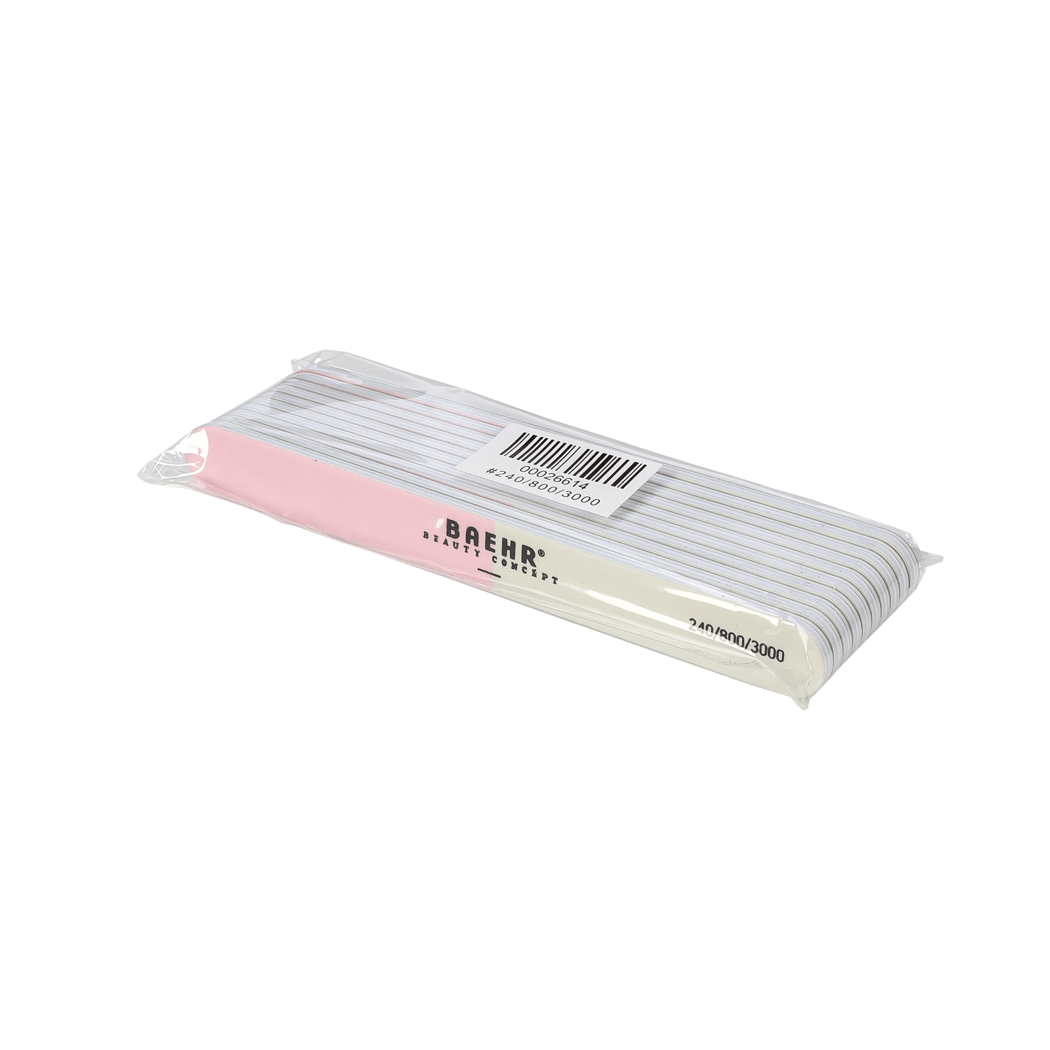 BAEHR BEAUTY CONCEPT Polierfeile "LOGO" Körnung 240/800/3000, 10 Stk.