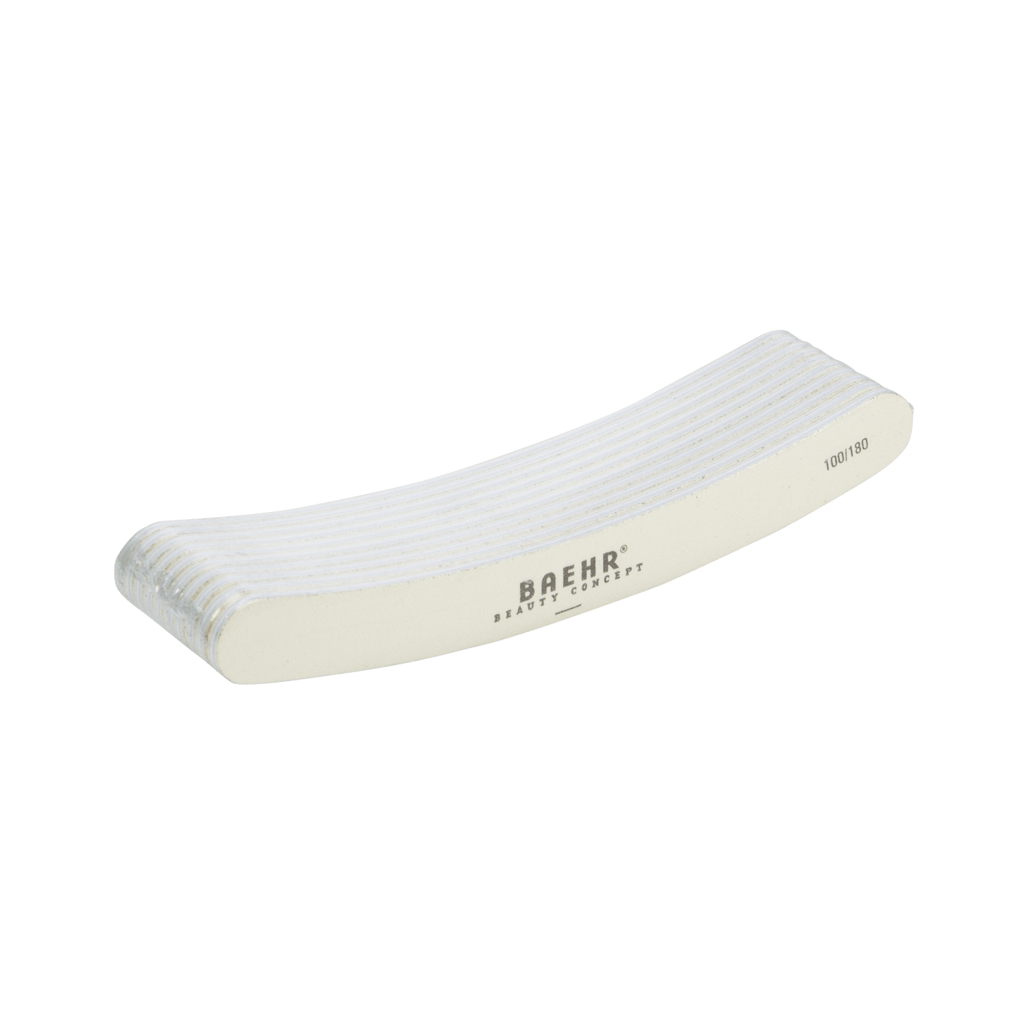 BAEHR BEAUTY CONCEPT Profifeile "BANANE" weiß Körnung 100/180 10 Stk.