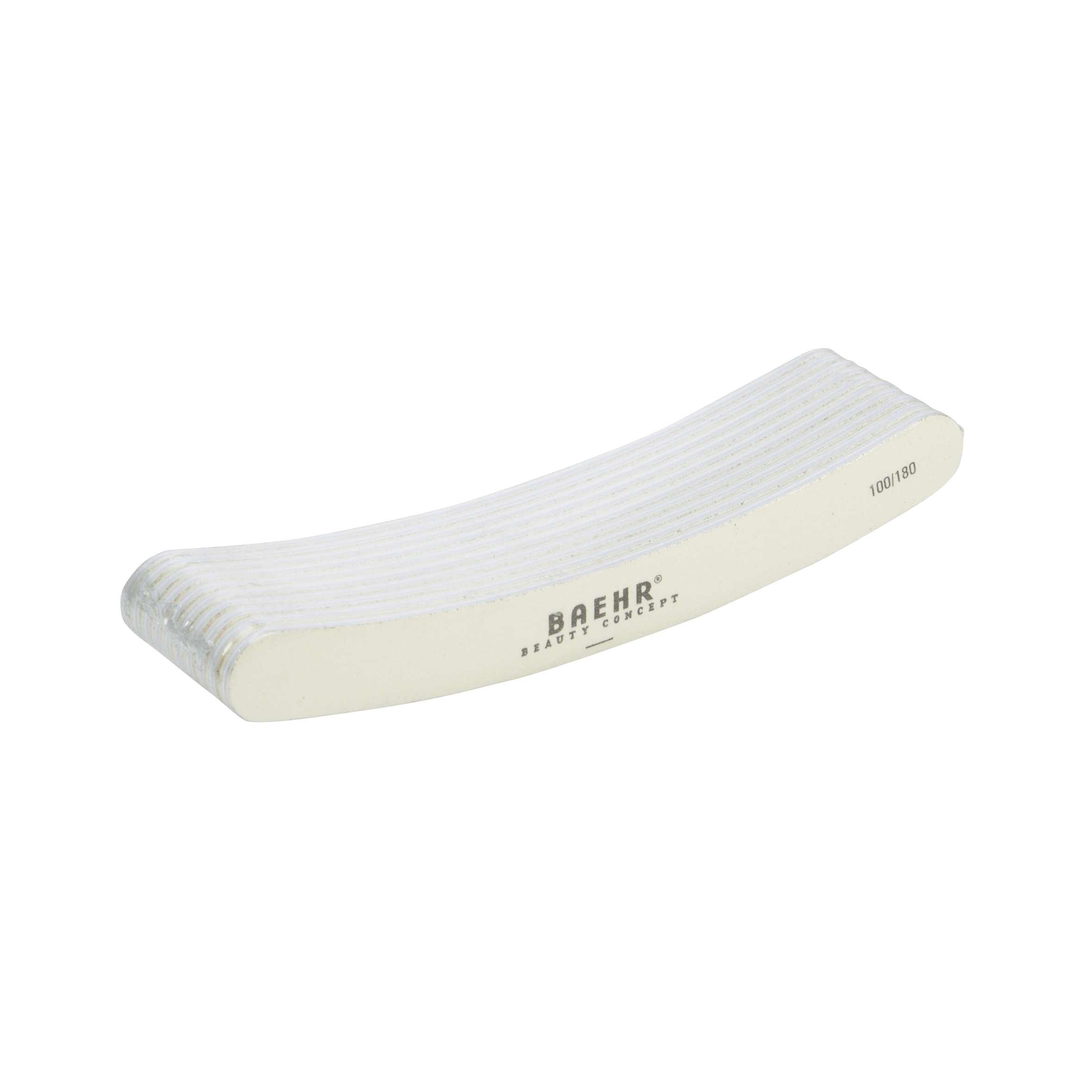 BAEHR BEAUTY CONCEPT Profifeile "BANANE" weiß Körnung 100/180 10 Stk.