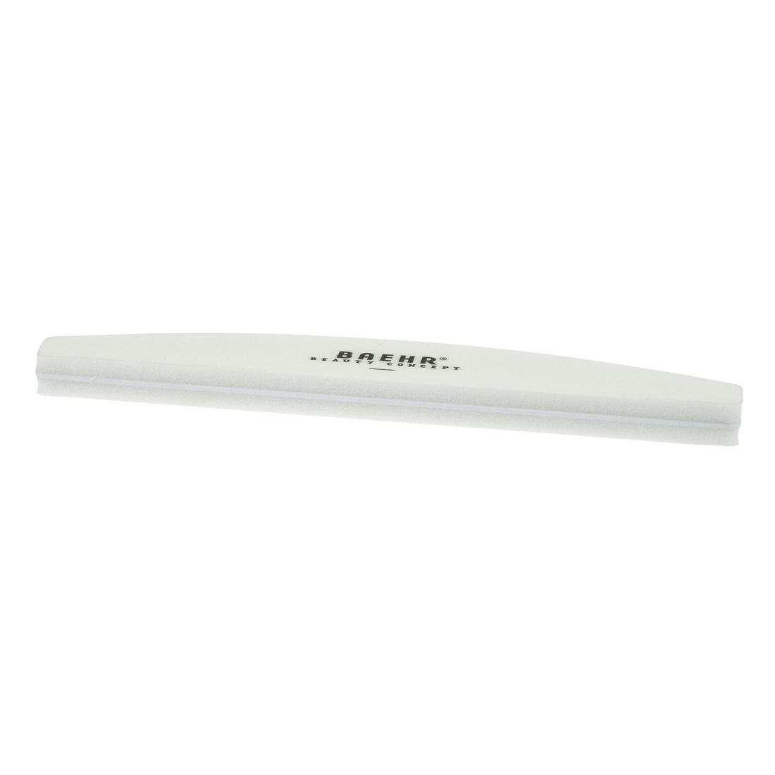 BAEHR BEAUTY CONCEPT Bufferfeile "HALBMOND" mit Logo, Körnung 100/240, Länge 18 cm, 1 Stk.