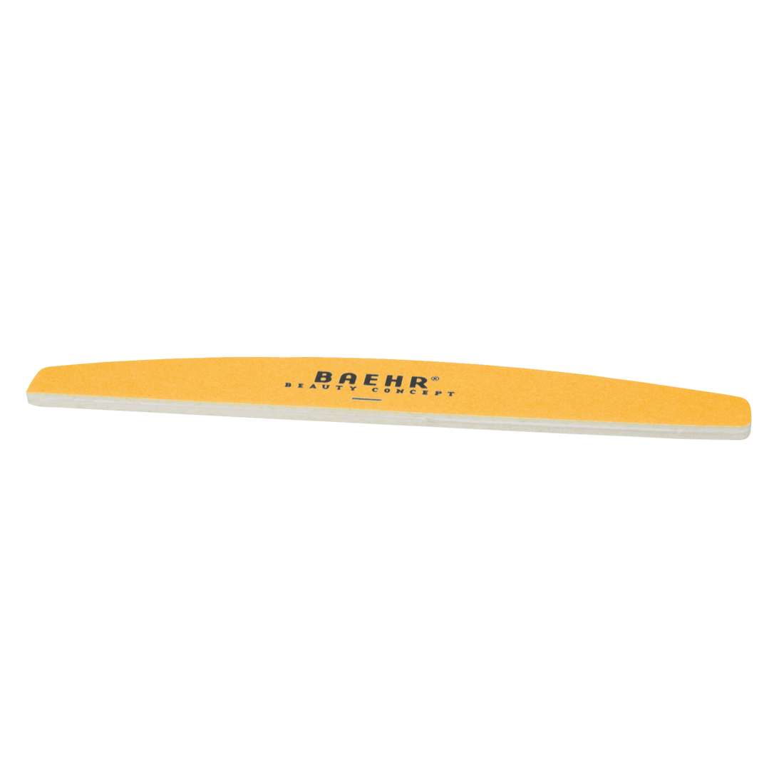 BAEHR BEAUTY CONCEPT Profifeile Bow "WEISS/APRICOT" mit Logo Körnung 100/240, Länge 18 cm, 1 Stk.