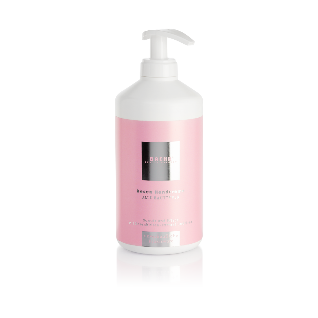 BAEHR BEAUTY CONCEPT Rosen-Handcreme mit Urea Praxisdose 500 ml