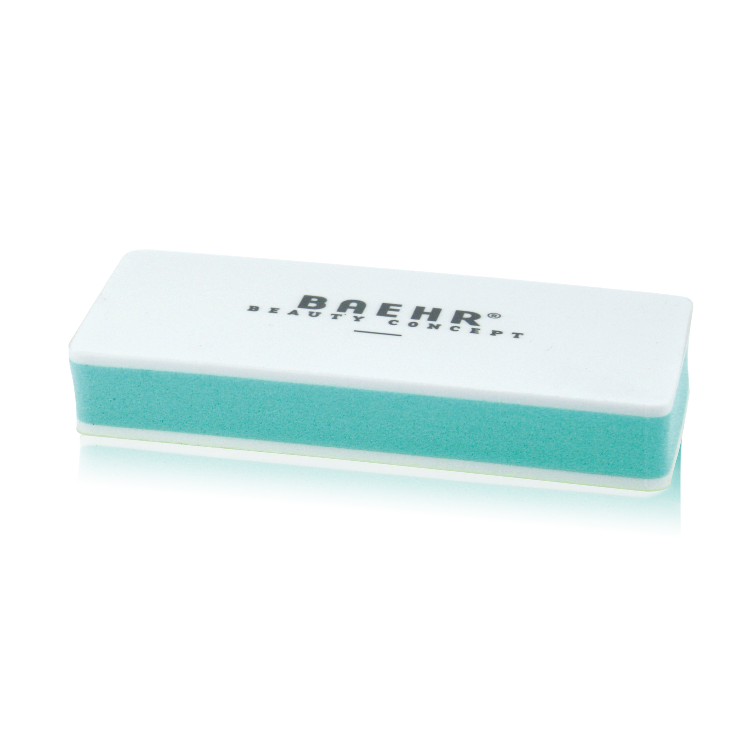 BAEHR BEAUTY CONCEPT Polierfeilblock "SANDWICH" mint/weiß Körnung 400/3000, 1 Stk.