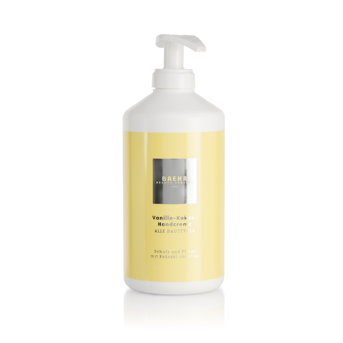 BAEHR BEAUTY CONCEPT Vanille-Kokos-Handcreme mit Urea Praxisdose 500 ml