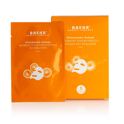 BAEHR BEAUTY CONCEPT Vliesmaske Orange 1 Pack (5 Stk.)