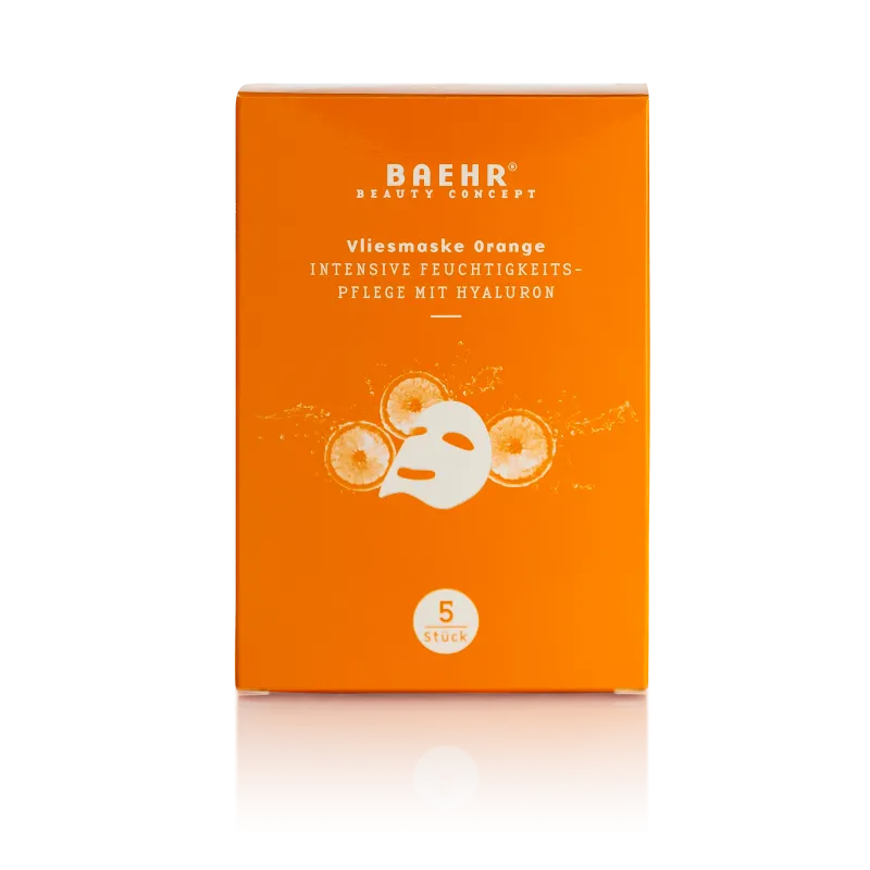 BAEHR BEAUTY CONCEPT Vliesmaske Orange 1 Pack (5 Stk.)