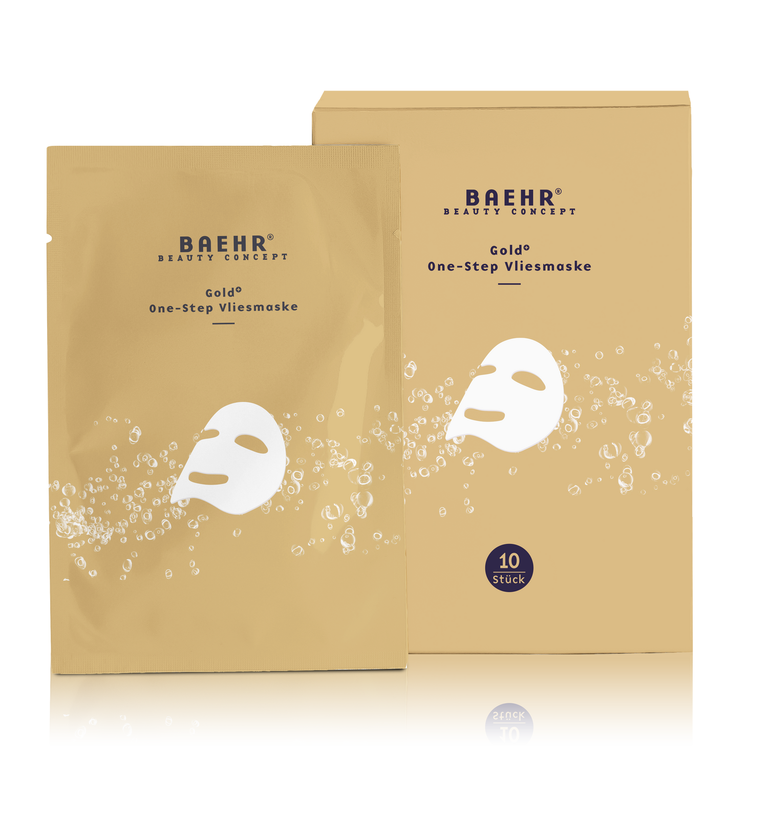 BAEHR BEAUTY CONCEPT Gold+ One-Step Vliesmaske 10 Stück