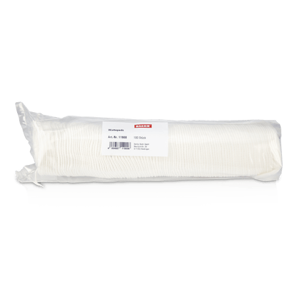 BAEHR Wattepads aus Baumwolle 100 Stück – Verpackung