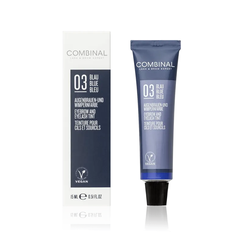 COMBINAL Profi-Augenbrauen-und Wimpernfarbe, blau 15ml